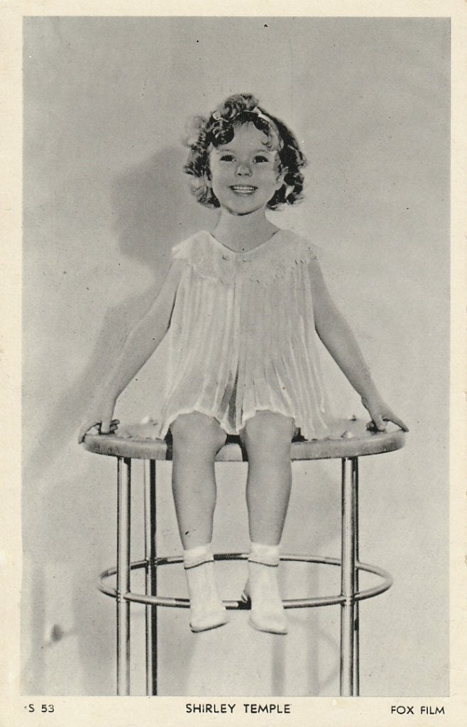 SHIRLEY TEMPLE JAREN 30 ZEER MOOIE OUDE KAART KO708, Ophalen of Verzenden, 1920 tot 1940, Ongelopen, Sterren en Beroemdheden