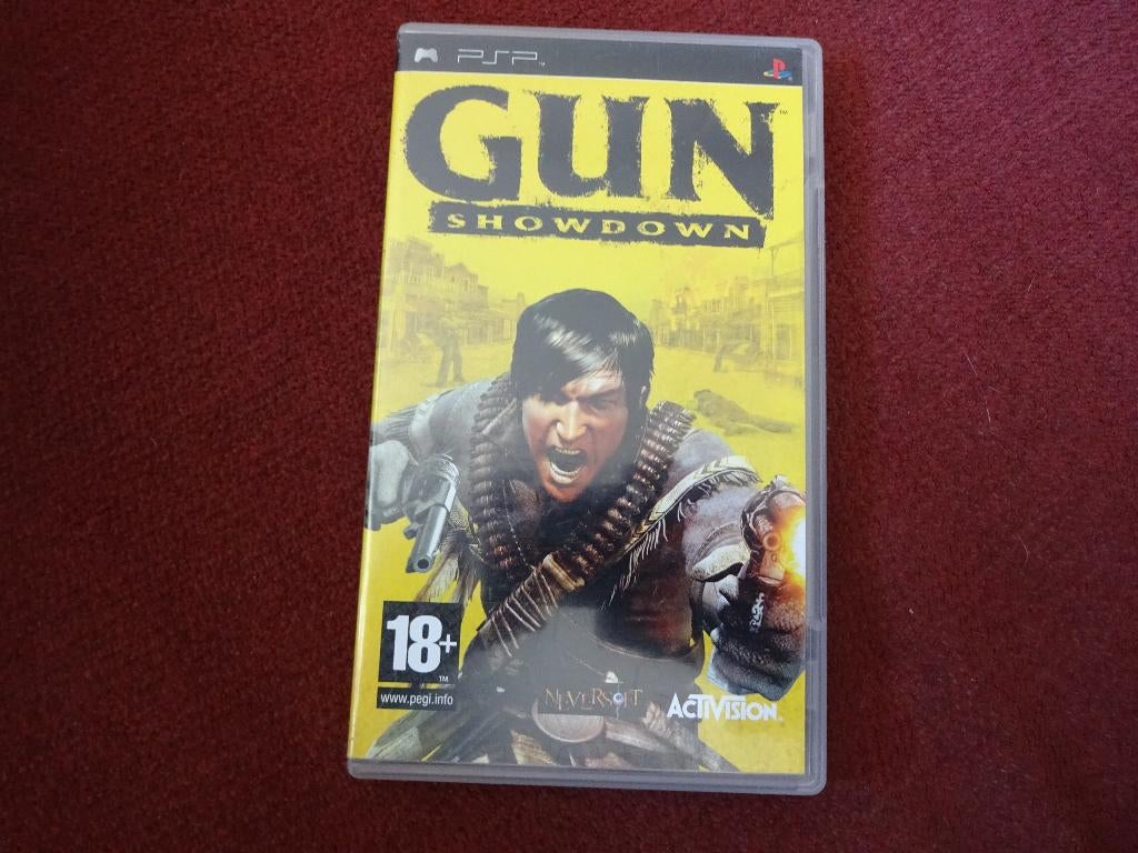 PSP Gun Showdown , Sony Playstation Portable game, Spelcomputers en Games, Games | Sony PlayStation Portable, Gebruikt, Vanaf 18 jaar