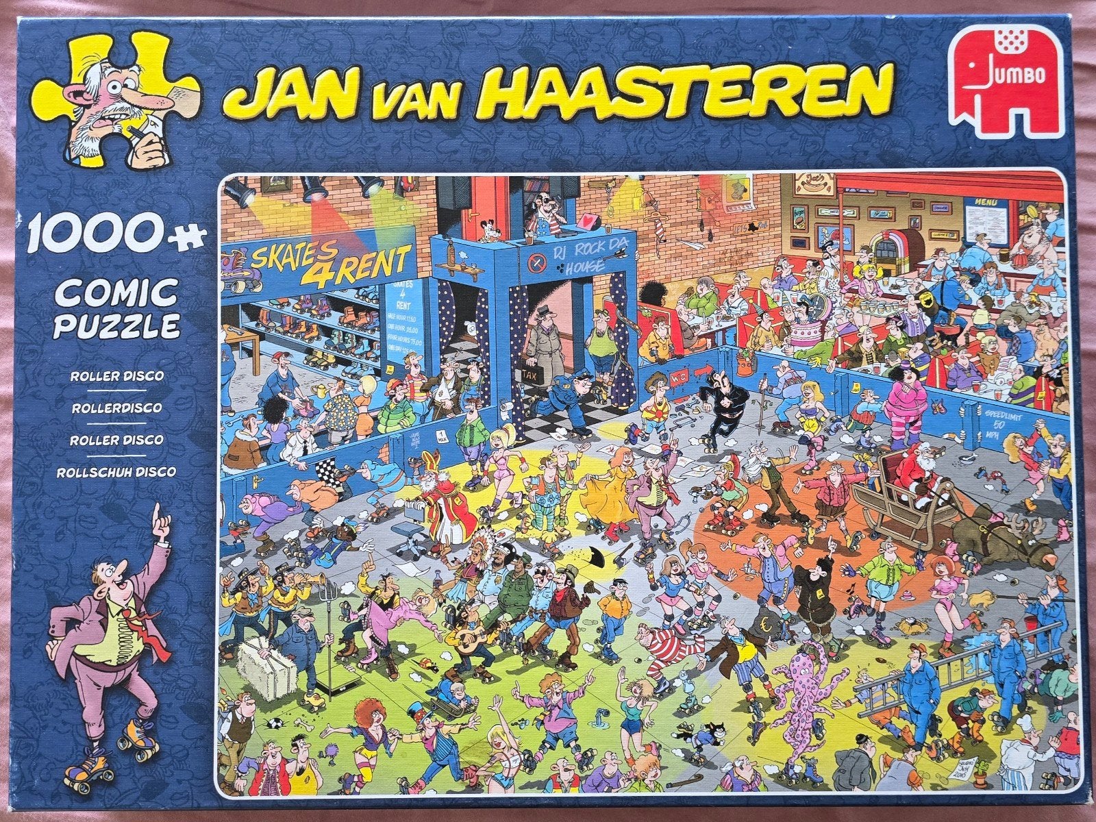 Jan van Haasteren Roller disco, Hobby en Vrije tijd, Ophalen of Verzenden, 500 t/m 1500 stukjes, Zo goed als nieuw