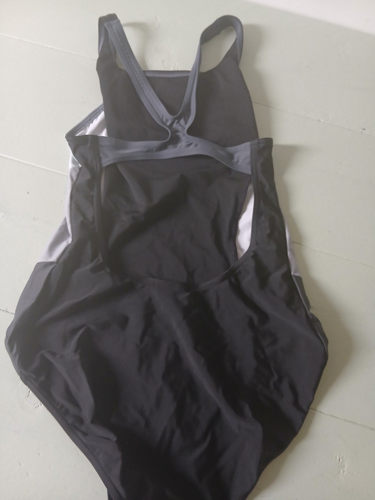 Adidas Badpak Zwart/Grijs/Wit - Maat 38, Adidas, Zwart, Badpak, Ophalen of Verzenden