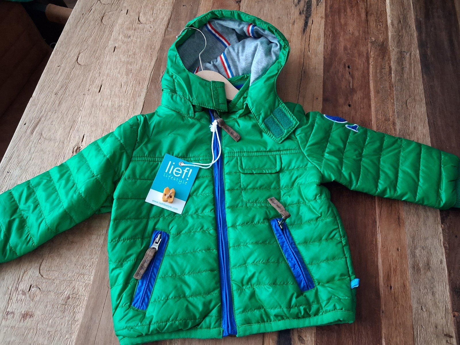 Nieuwe Lief! Lifestyle jongensjas maat 86, groen, Ophalen of Verzenden, Nieuw, Lief! Lifestyle, Jongen