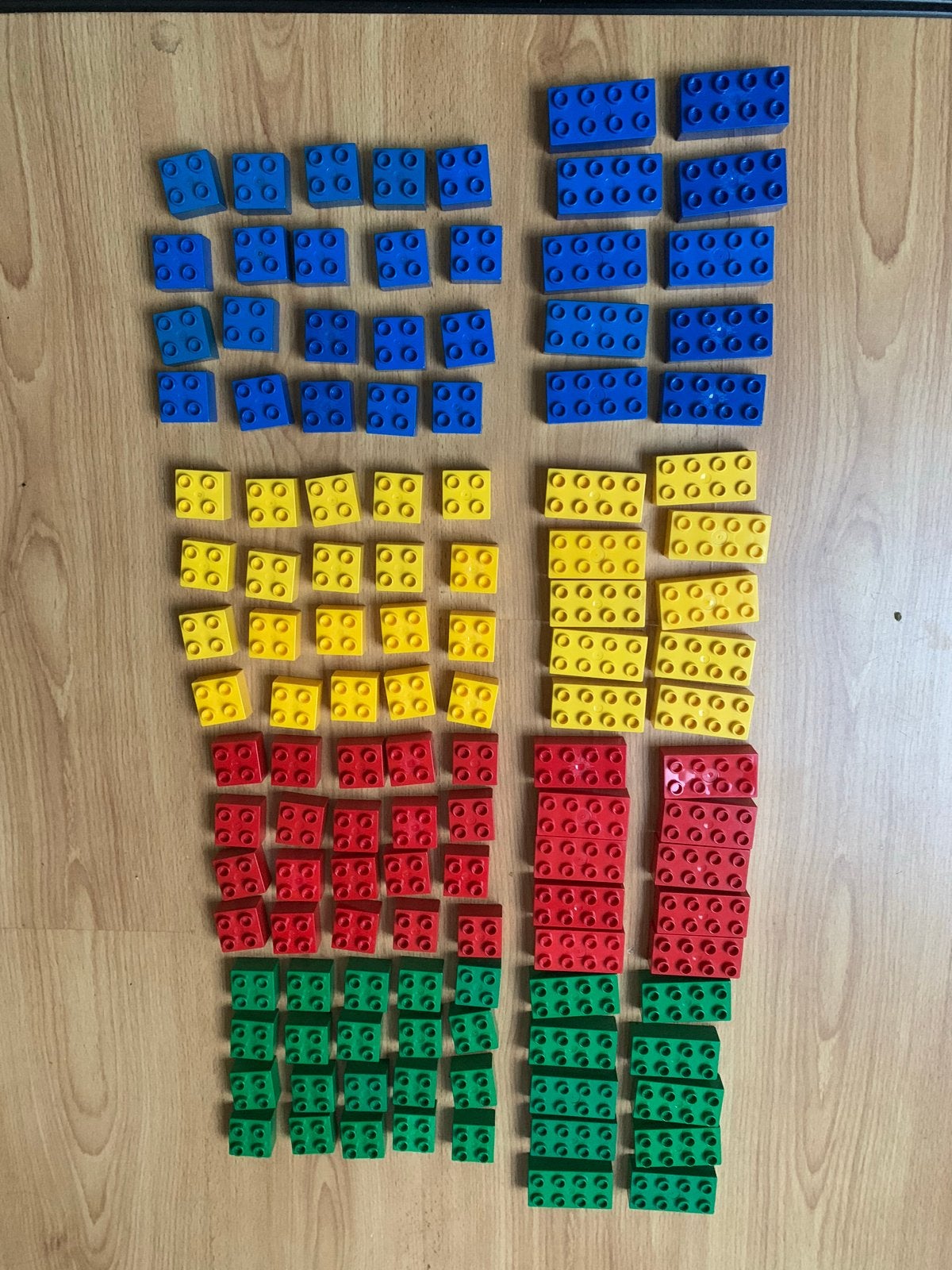 120 Lego Duplo blokken, Ophalen of Verzenden, Gebruikt, Losse stenen, Duplo