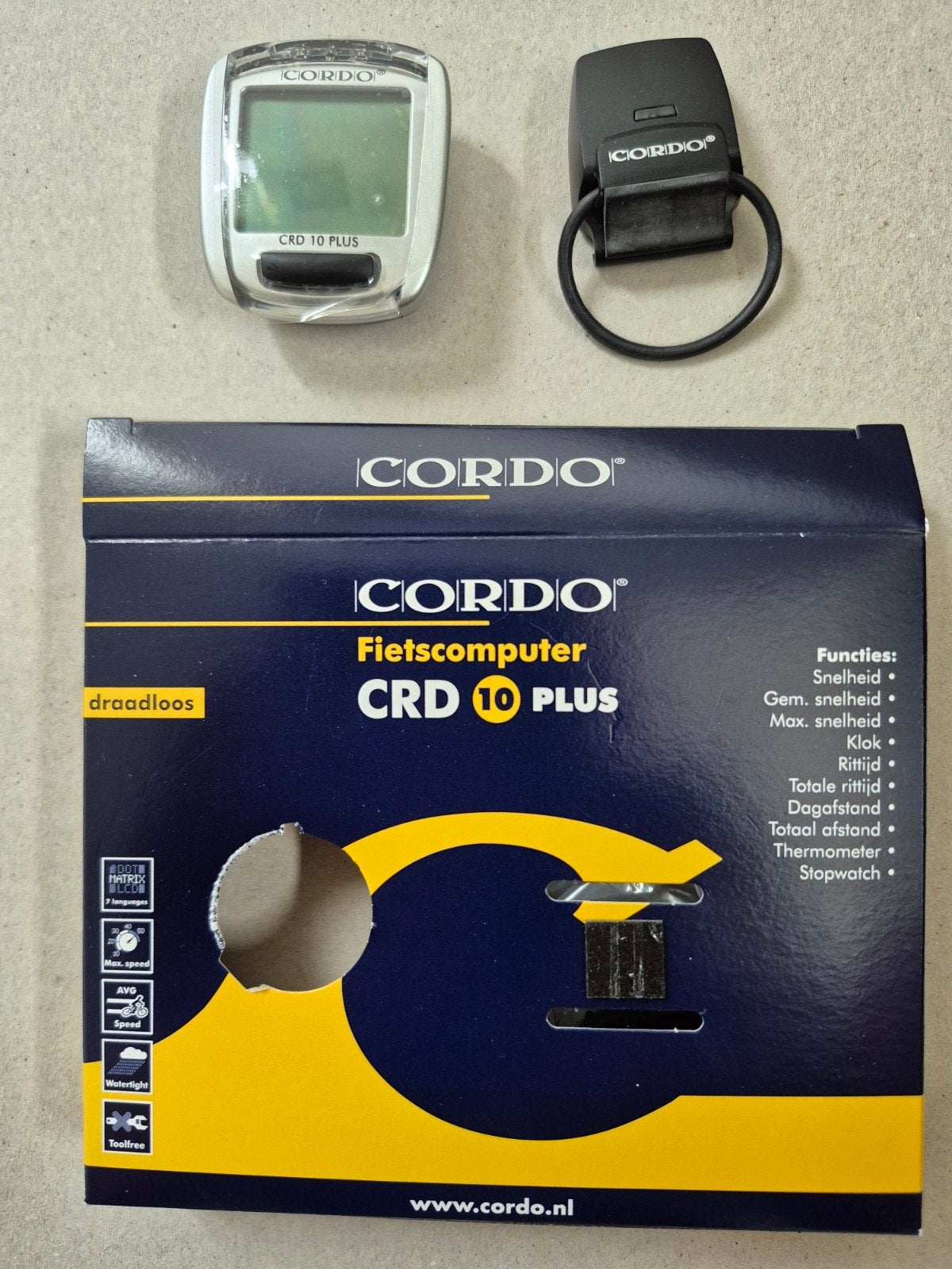 CORDO CRD 10 PLUS Draadloze Fietscomputer - Nieuw, Ophalen, Draadloos, Nieuw