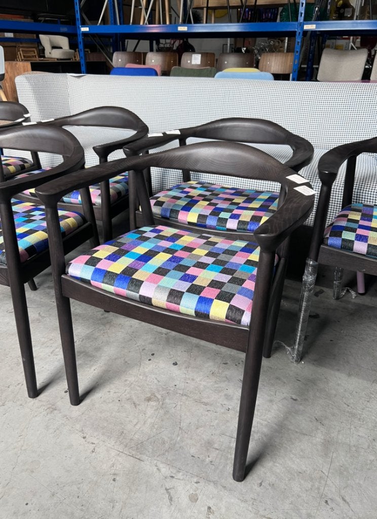 NOGA Stoelen Lou Bruin Barca | Set 6 | Van €349 per stuk, nu, NOGA design, NOGA design, Nieuw, Ophalen of Verzenden