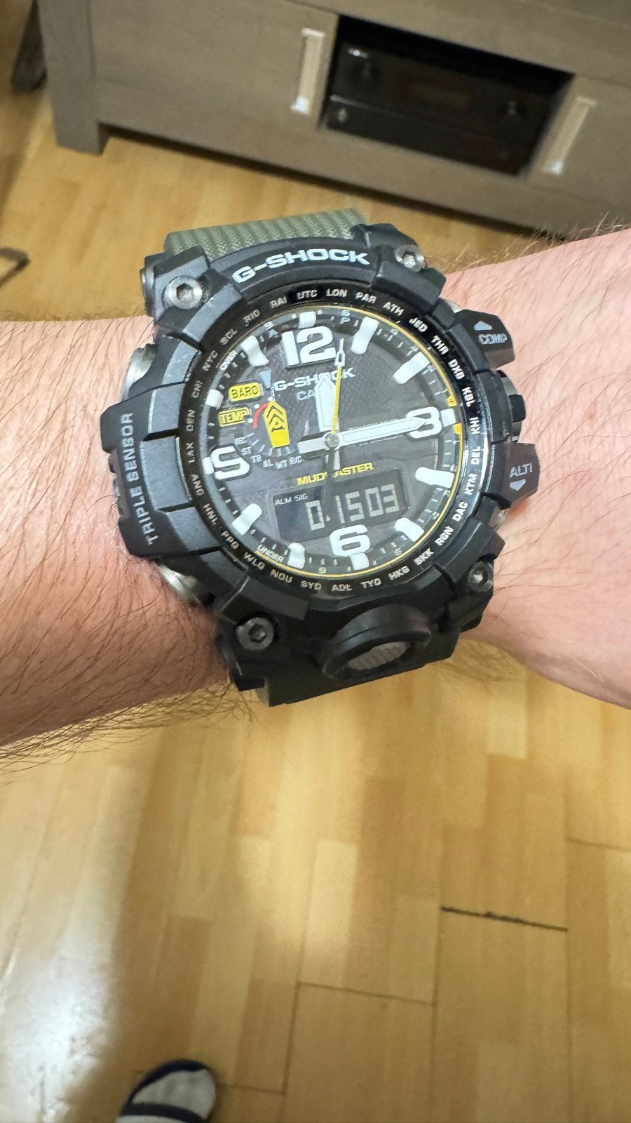 Casio G-Shock Mudmaster Polshorloge - Robuust en Functioneel, Ophalen, Casio, Kunststof, Polshorloge