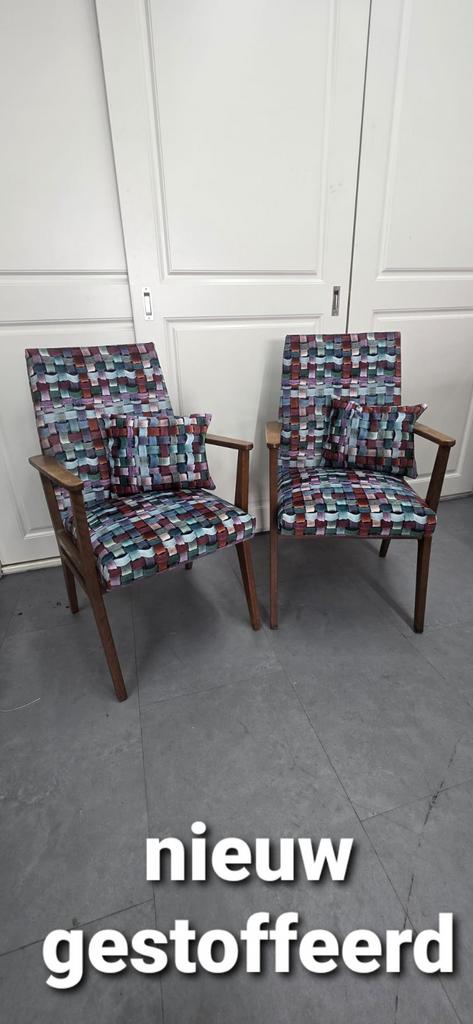 Tijsseling Fauteuils - Fluweelzachte Velvet Stoffering, Ophalen, 75 tot 100 cm, Zo goed als nieuw, Stof