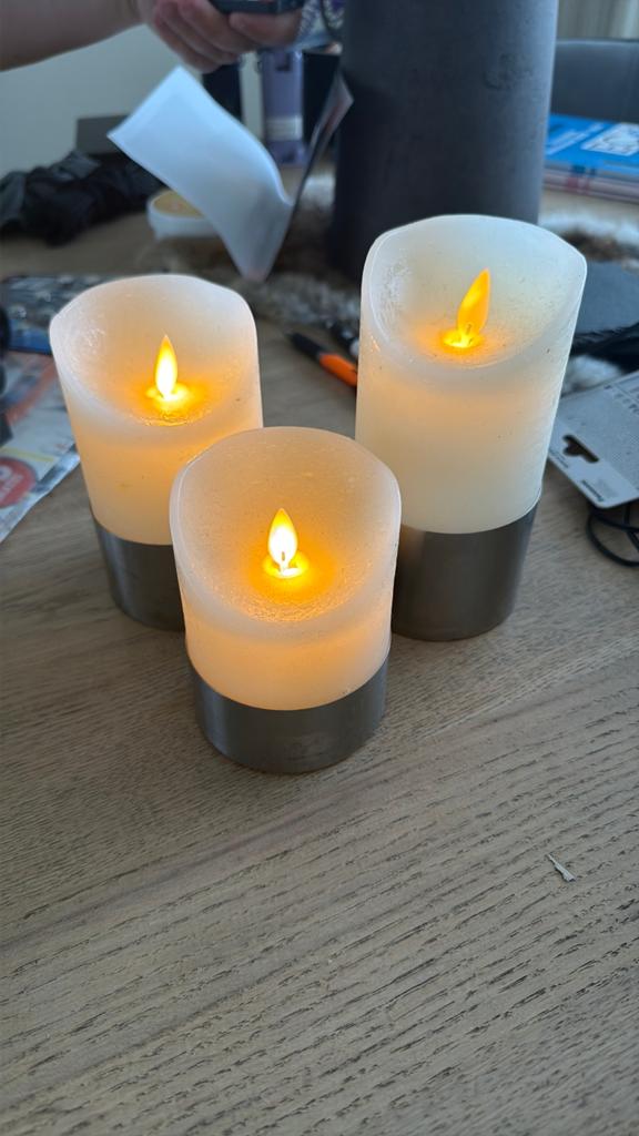 Kaarsen, Ophalen, Overige materialen, Gebruikt, Wit