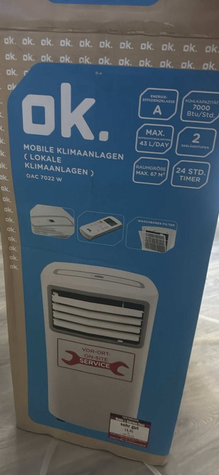 Airco, Nieuw in verpakking, Witgoed en Apparatuur, Ophalen, Nieuw, Mobiele airco, 3 snelheden of meer