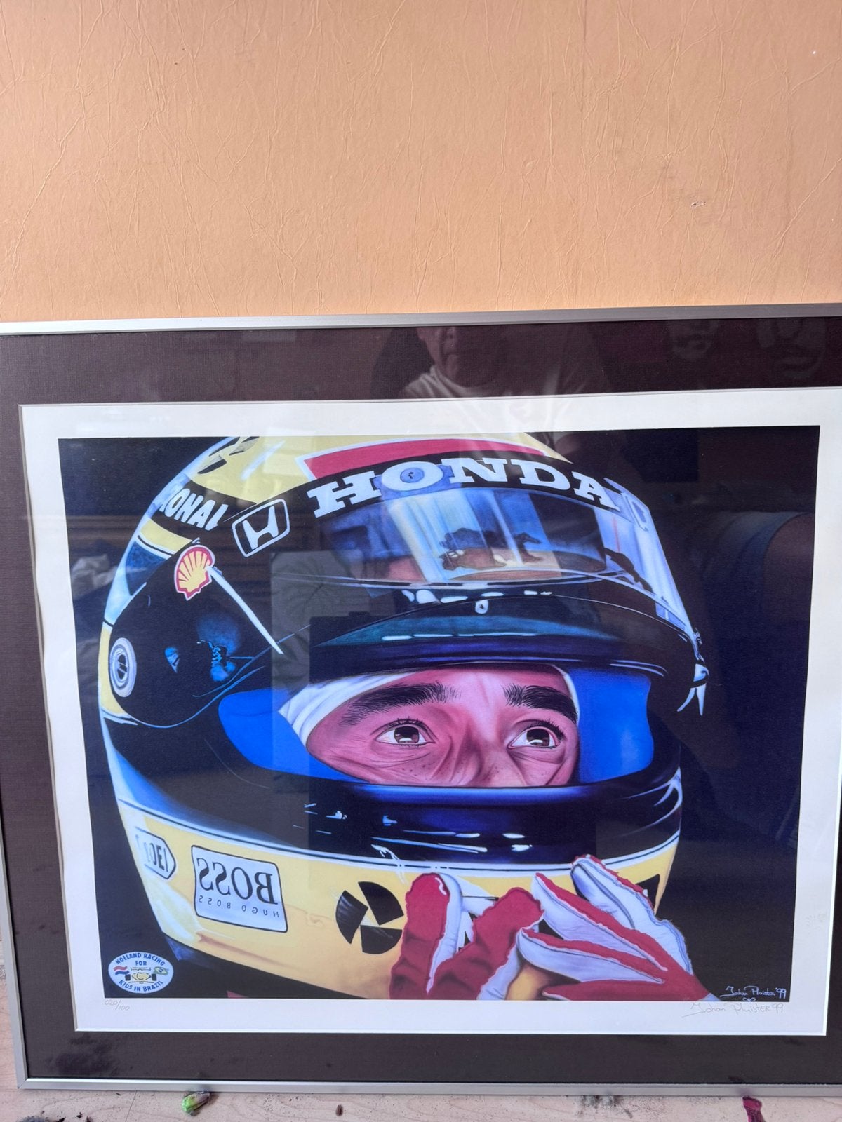 Litho AYRTON SENNA 60x70 cm   20/100, Ophalen