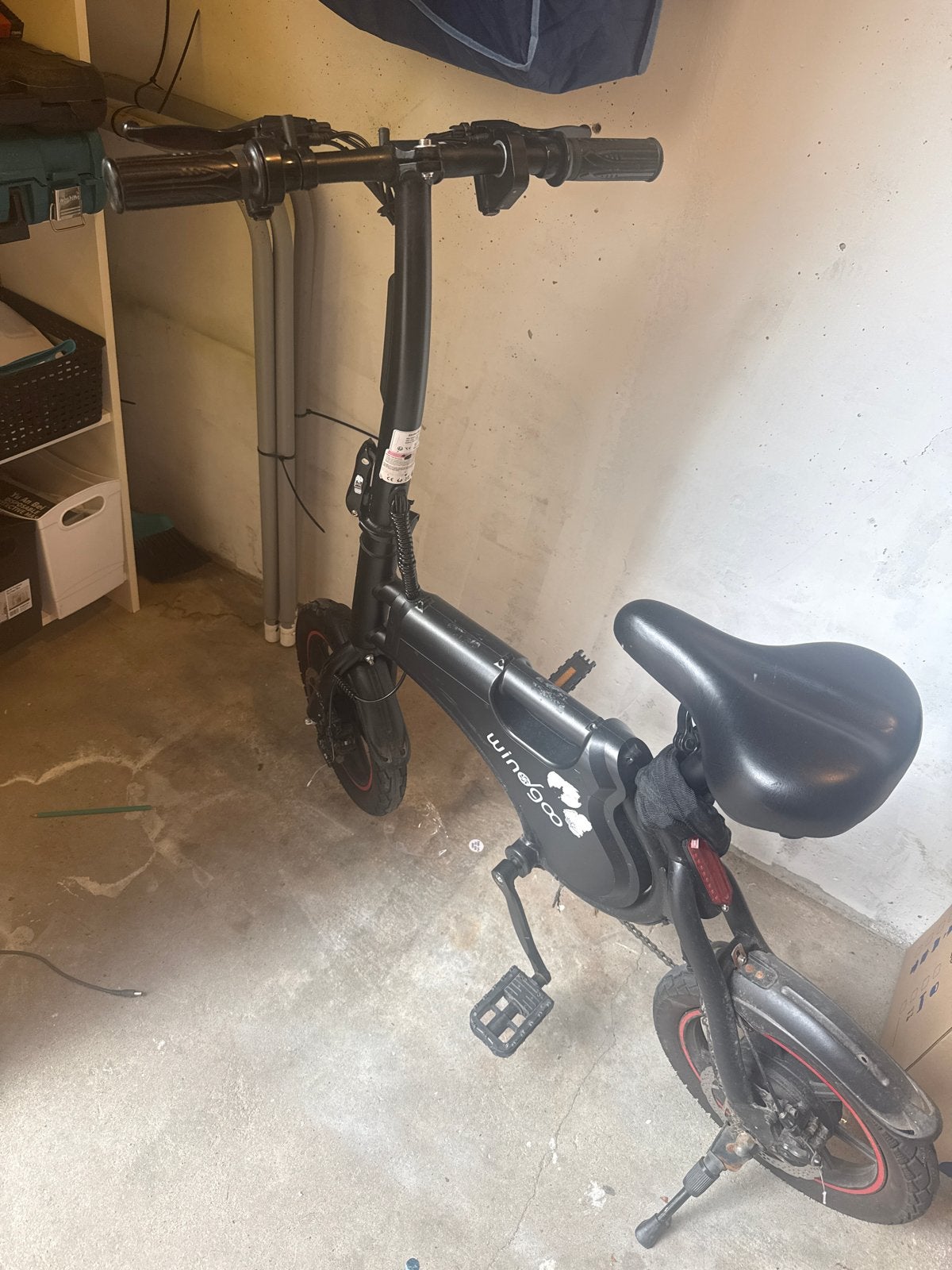 Wingoo opvouwbare elektrische fiets, Gebruikt, Minder dan 47 cm, 30 tot 50 km per accu, Ophalen