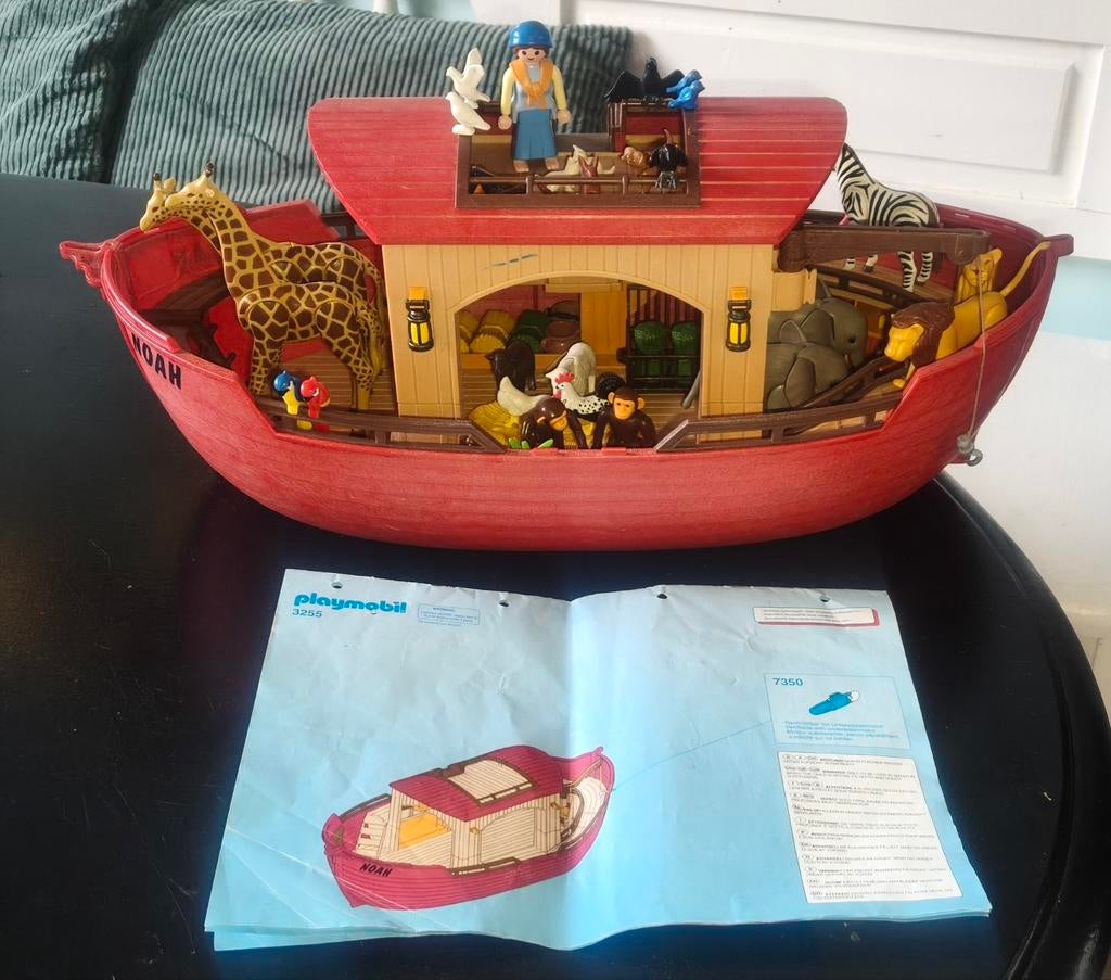 Playmobil boot / ark van Noah (met veel diertjes), Ophalen, Gebruikt