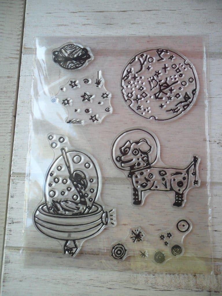 Clear Stamp Walk-about Out Of This World, Hobby en Vrije tijd, Stempelen, Verzenden, Nieuw, Clearstamp