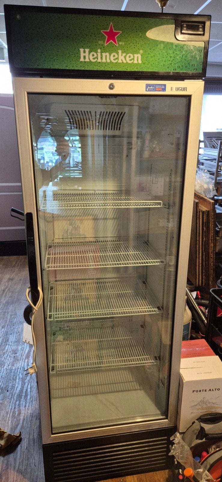 Heineken Koelkast - Glazen Deur - 469 Liter, Ophalen, 200 liter of meer, 60 cm of meer, 160 cm of meer