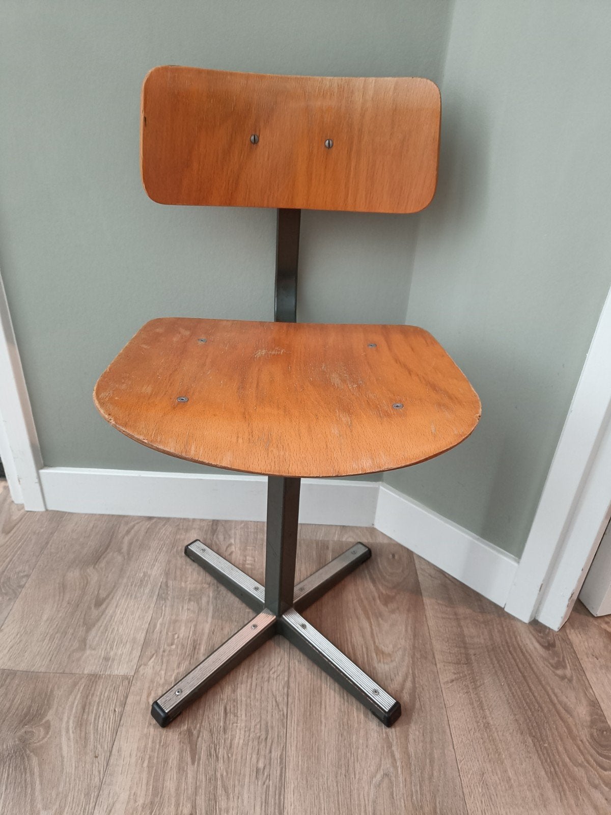 Vintage schoolstoel - Oud schoolstoeltje, Antiek en Kunst, Ophalen of Verzenden