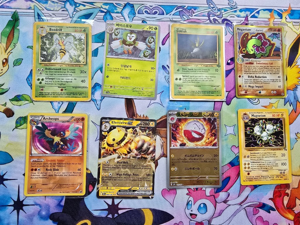 Pokemon kaarten, Verzenden, Zo goed als nieuw, Meerdere kaarten, Foil