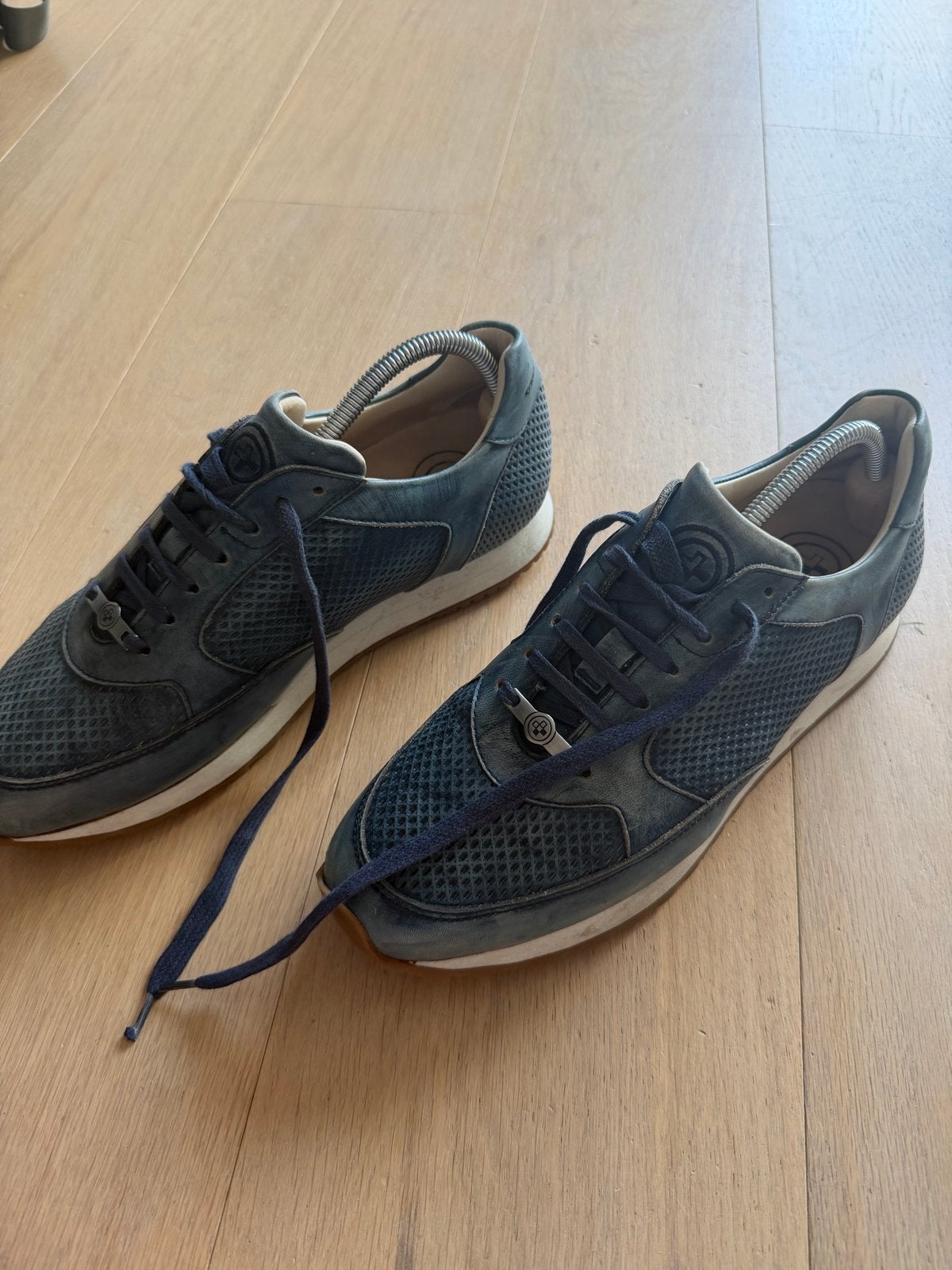 Stijlvolle Gino B blauwe sneakers - Maat 42, Ophalen, Gedragen, Blauw, Sneakers of Gympen