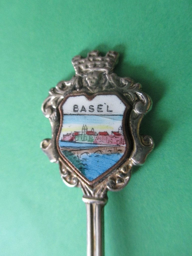 Lepeltje Basel Zwitserland, Verzenden, Zo goed als nieuw