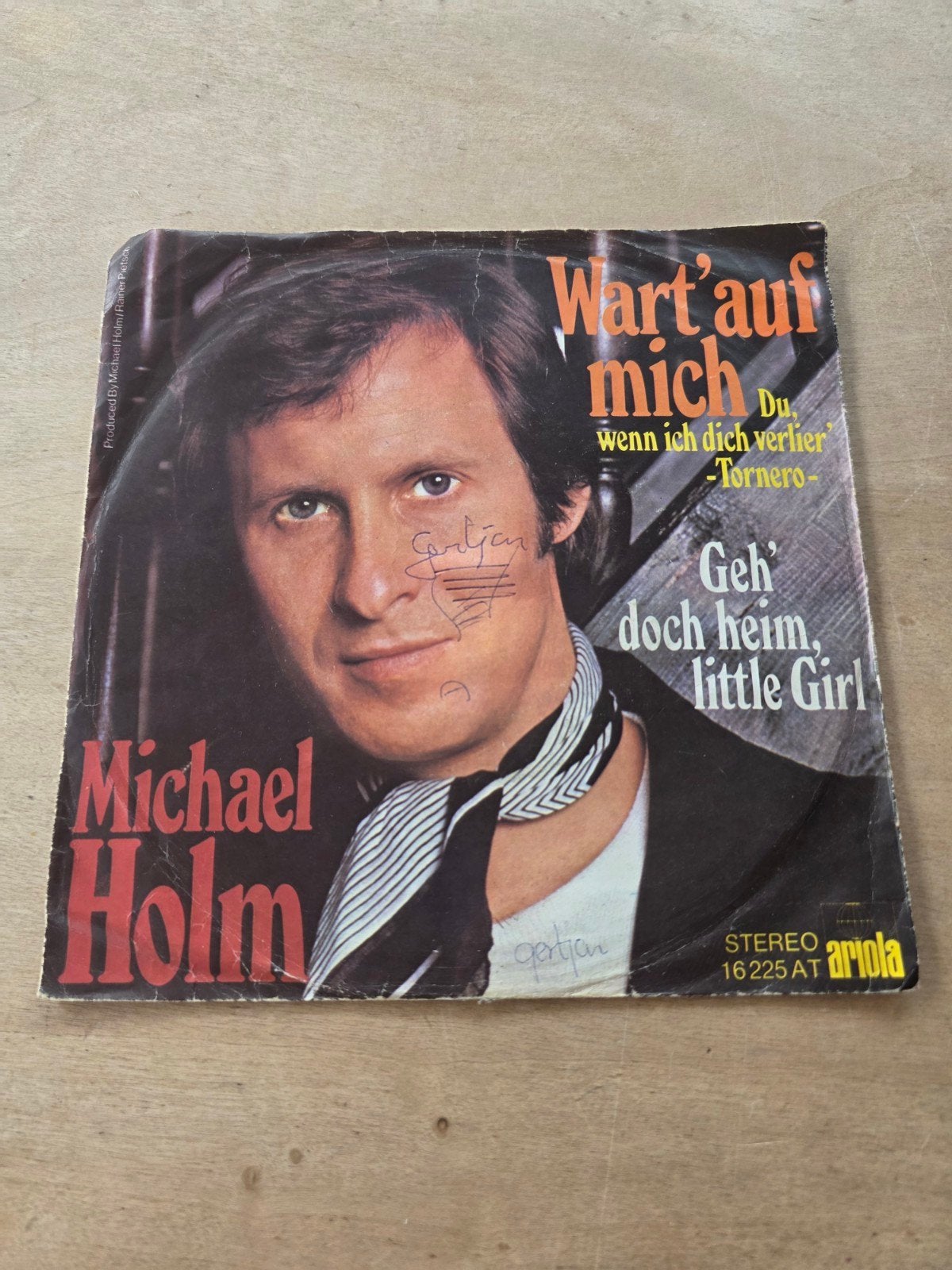 Michael Holm - Wart' auf mich, Gebruikt, 7 inch, Ophalen of Verzenden, Fotohoes