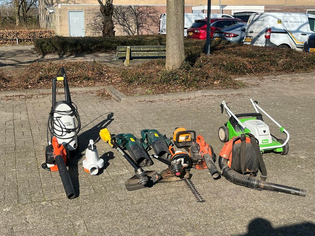 Diverse Tuinmachines: Grasmaaier, Bladblazers, Heggenschaar, Ophalen of Verzenden, Gebruikt, Elektrisch