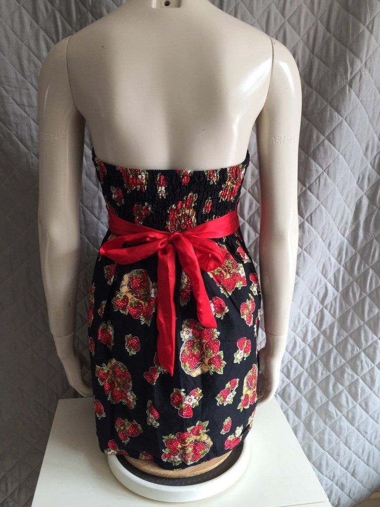 Smashed lemon vintage jurk S (2B23), Kleding | Dames, Tweedehands verkoop, Tweedehands verkoop, Ophalen of Verzenden, Gedragen