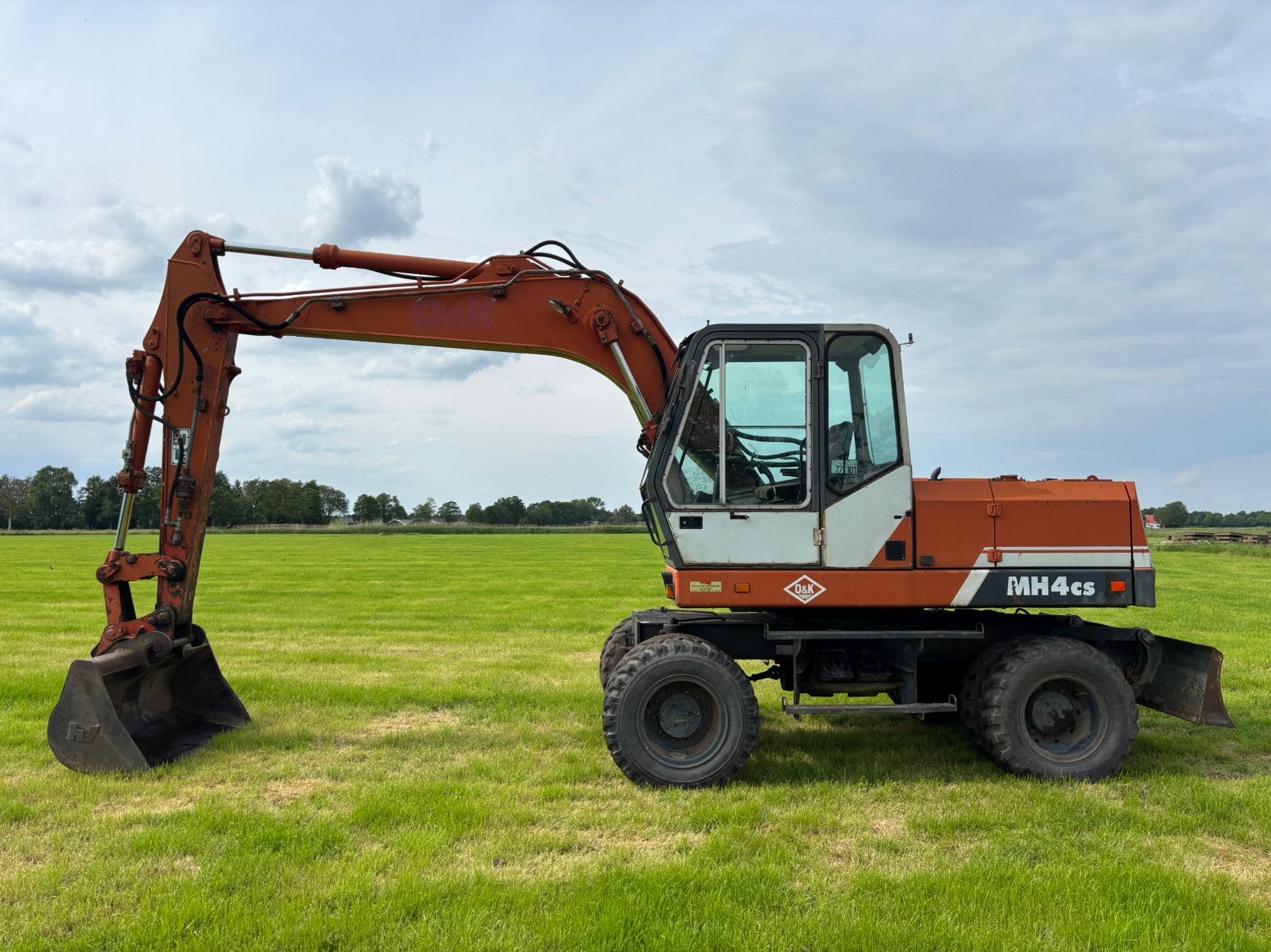 O&K O en K mh4cs mobiele kraan graafmachine, Ophalen, Graafmachine