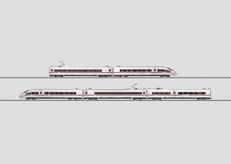 Märklin 37786 – ICE 3 "MF" (Vlaggetjes) – 5-delig – NIEUW, Ophalen, Wisselstroom, Treinset, Nieuw