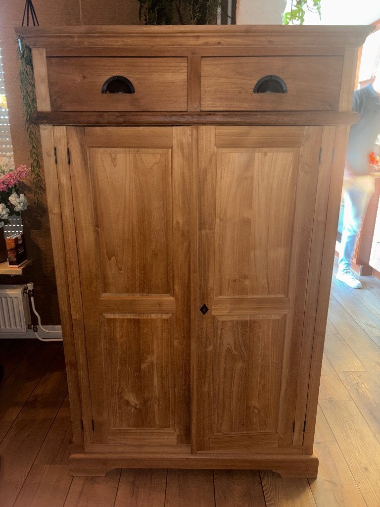 Teakhouten kast, Ophalen, Gebruikt, 70 tot 120 cm, 40 tot 80 cm