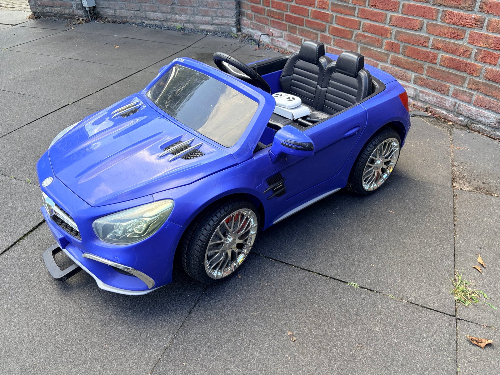 Blauwe Mercedes-Benz SL65 AMG Kinderauto met Afstandsbedieni, Ophalen, Gebruikt, Afstandsbediening