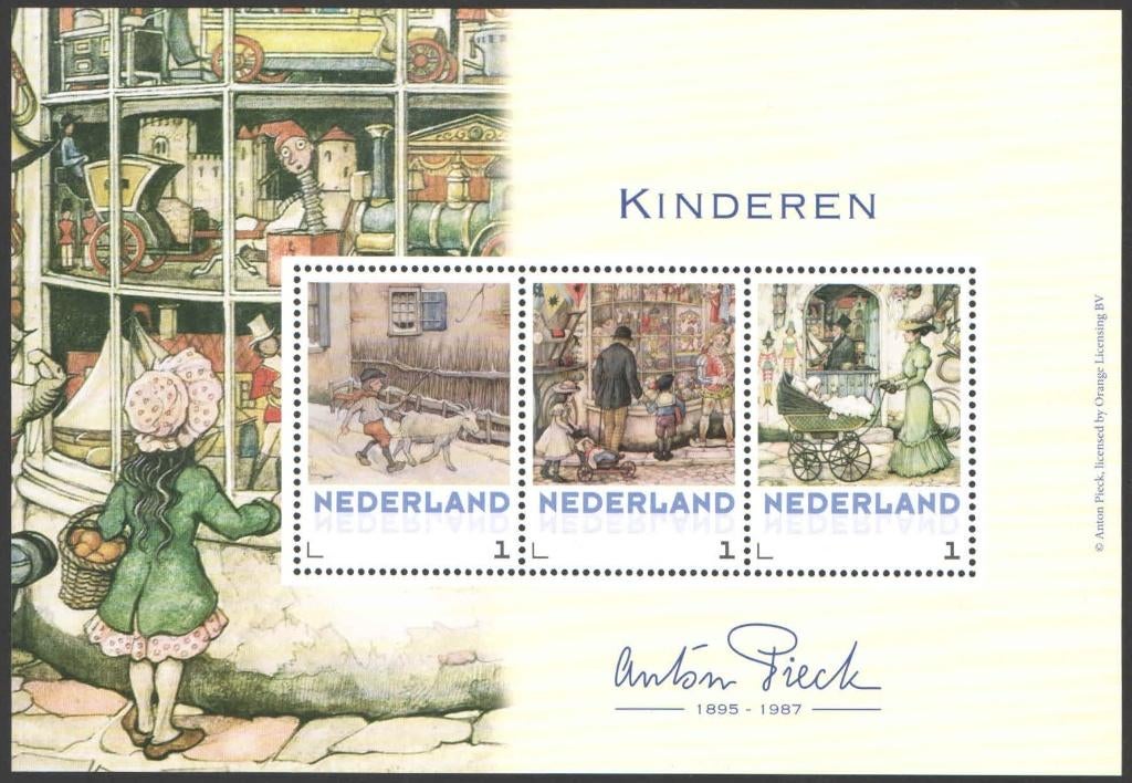 Postzegels Anton Pieck: Kinderen, Ophalen of Verzenden, Na 1940, Postfris