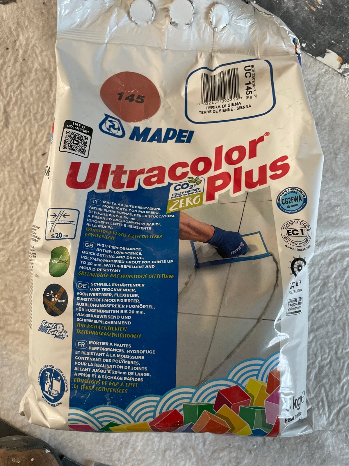 Mapei Ultracolor Plus voegmortel - Terra di Siena 145, Overige typen, Nieuw, 10 m² of meer, Overige materialen