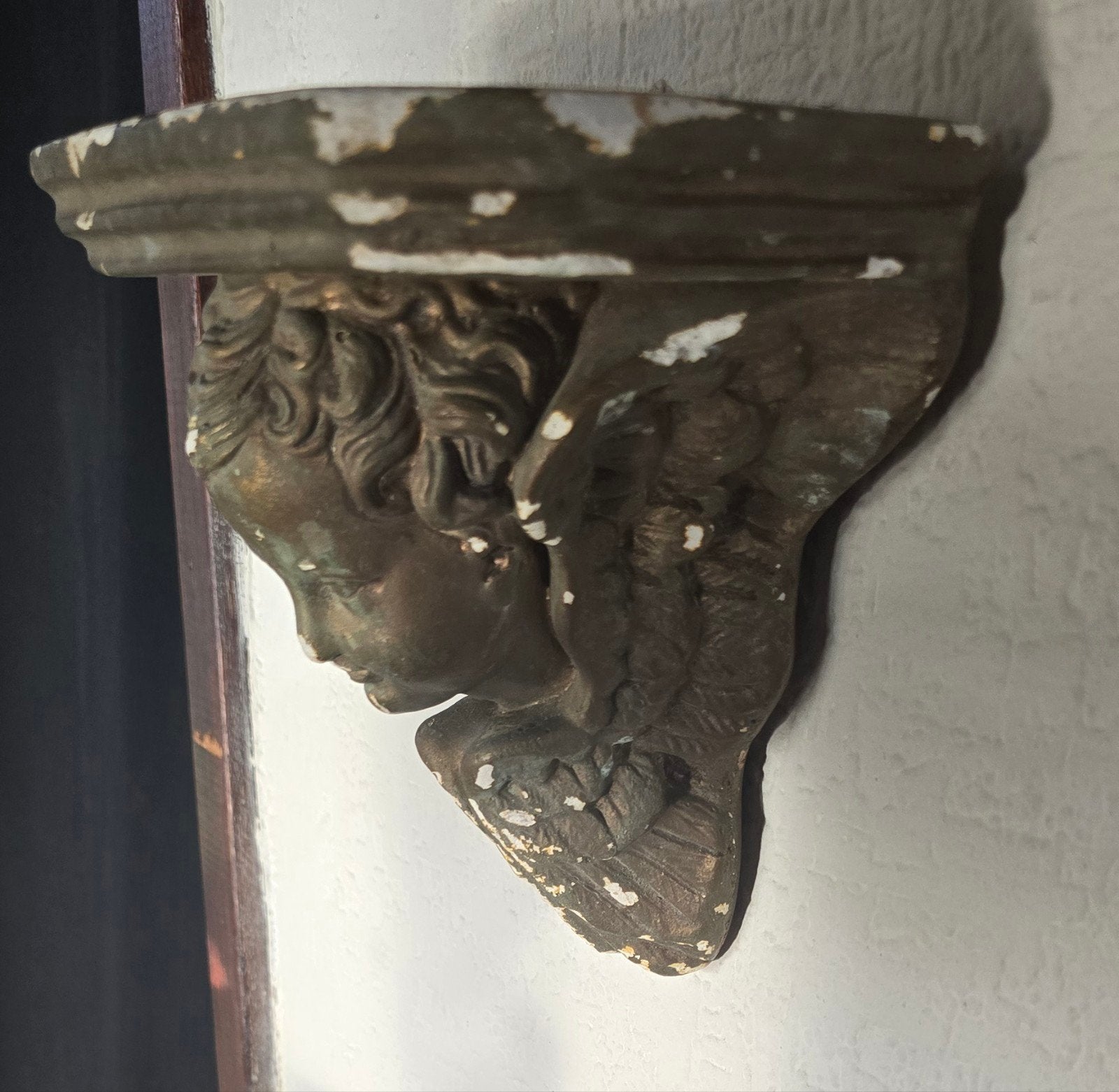 Mooie zeer oude engel console, Antiek en Kunst, Ophalen of Verzenden