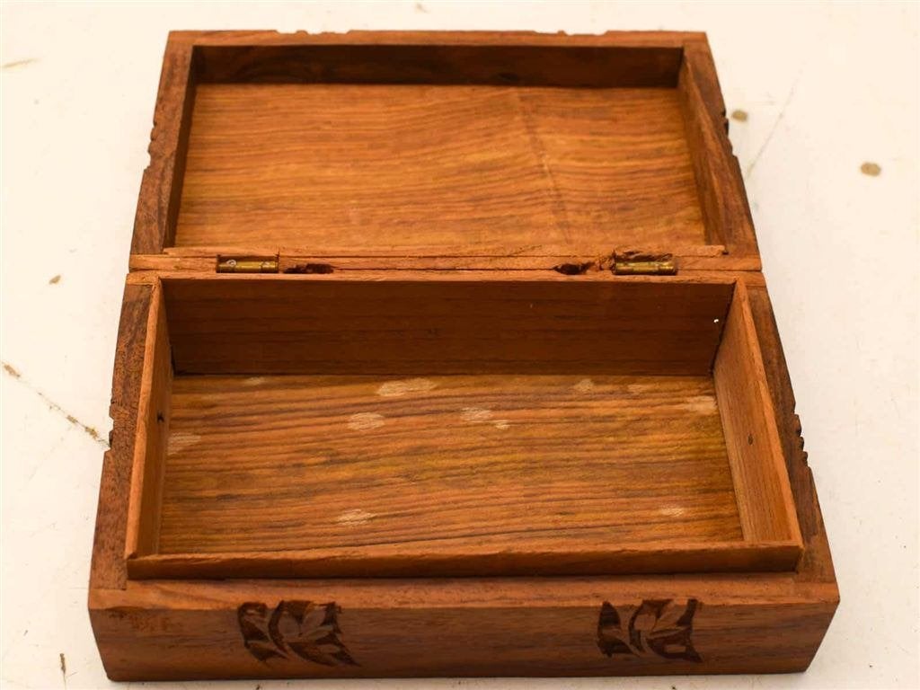 Houten kistje / sieradenkistje 52760, Ophalen of Verzenden, Gebruikt, Minder dan 50 cm, Minder dan 50 cm