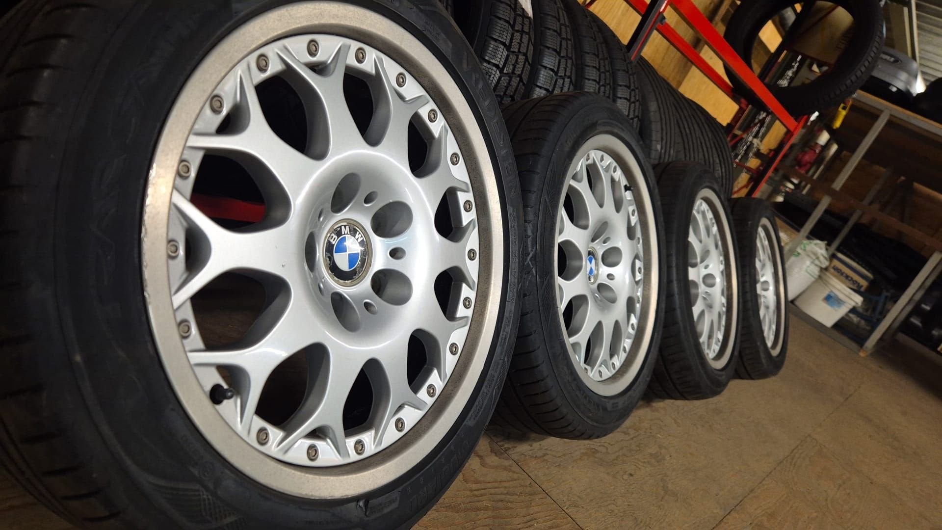 17 inch BMW 5 serie E39 E60 E61 E38 E34 velgen zomerbanden, Gebruikt, -, -, Banden en Velgen