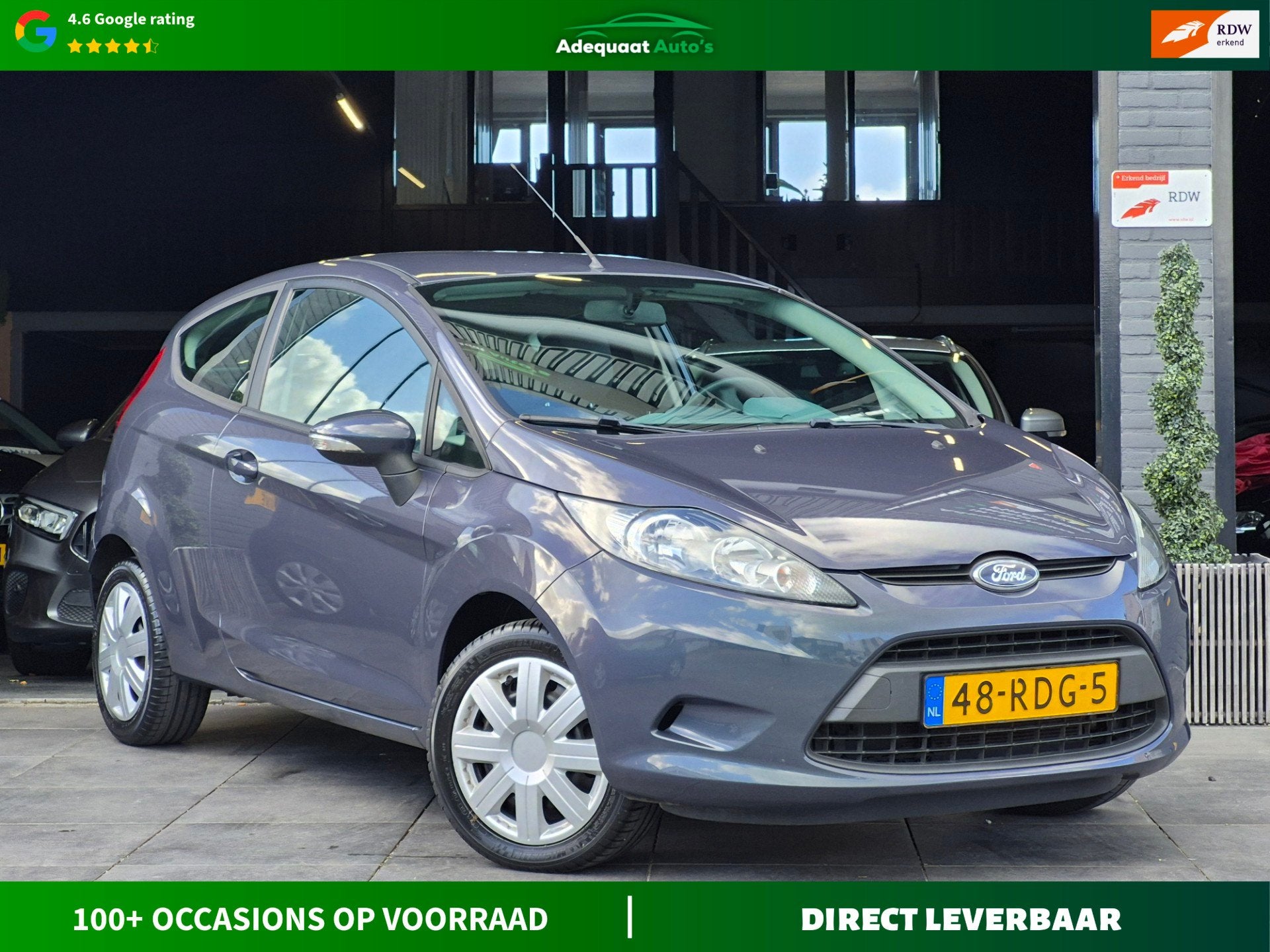 Ford Fiesta 1.25 Limited|2e eig|NAP|Airco|El.Ramen|APK|AUX, Voorwielaandrijving, Euro 5, Stof, Gebruikt