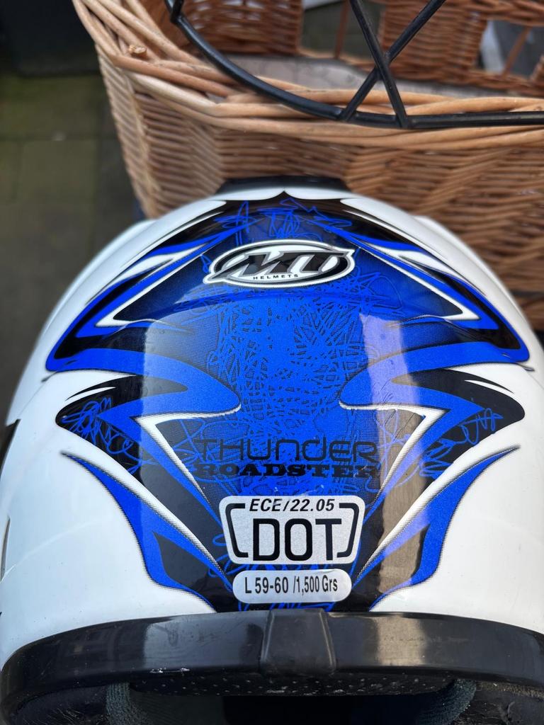 Motor scooter helm - Thunder Roadster - Maat L (59-60), Motoren, Heren, Integraalhelm, L, Tweedehands