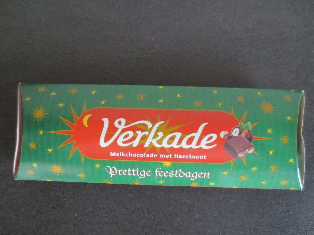 Verkade Reclame : Verpakking doosje melkchocolade Hazelnoot., Ophalen of Verzenden, Zo goed als nieuw, Verpakking
