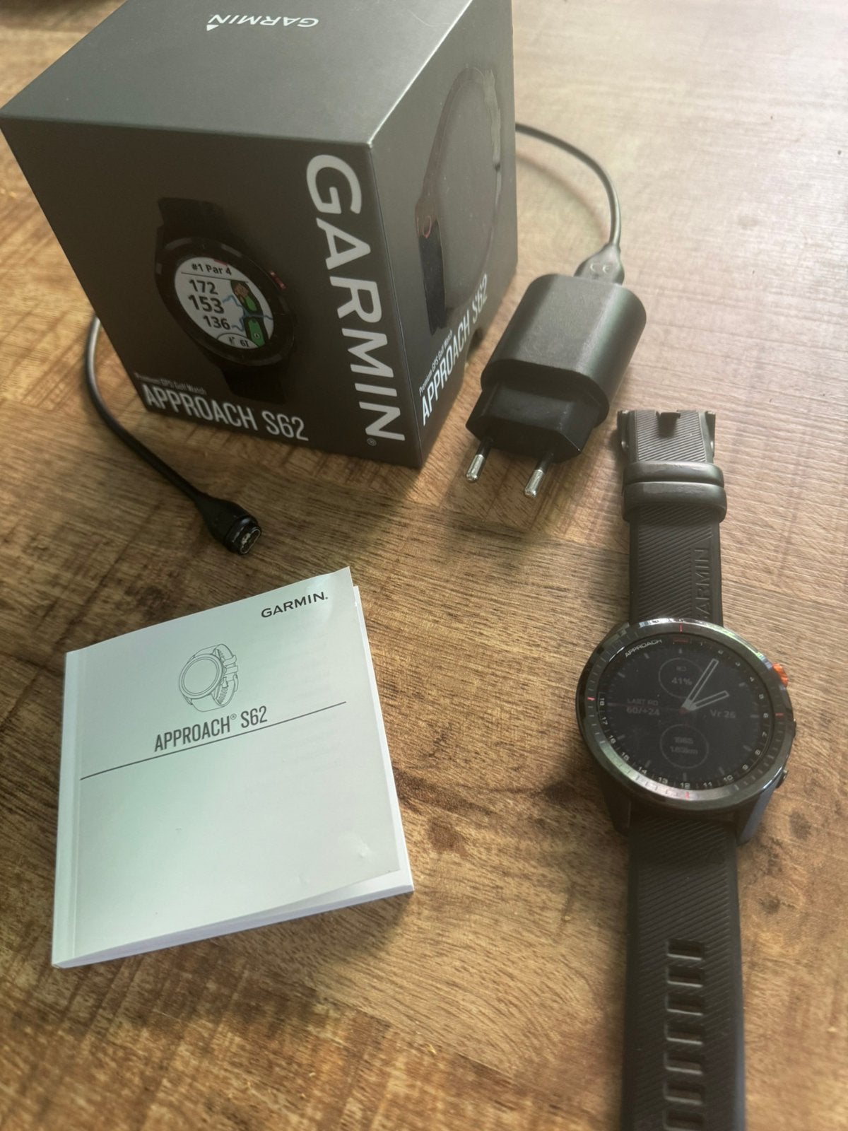 Garmin Approach S62 GPS smartwatch, Sieraden, Tassen en Uiterlijk, Sporthorloges, Zwart, Ophalen of Verzenden, Zo goed als nieuw