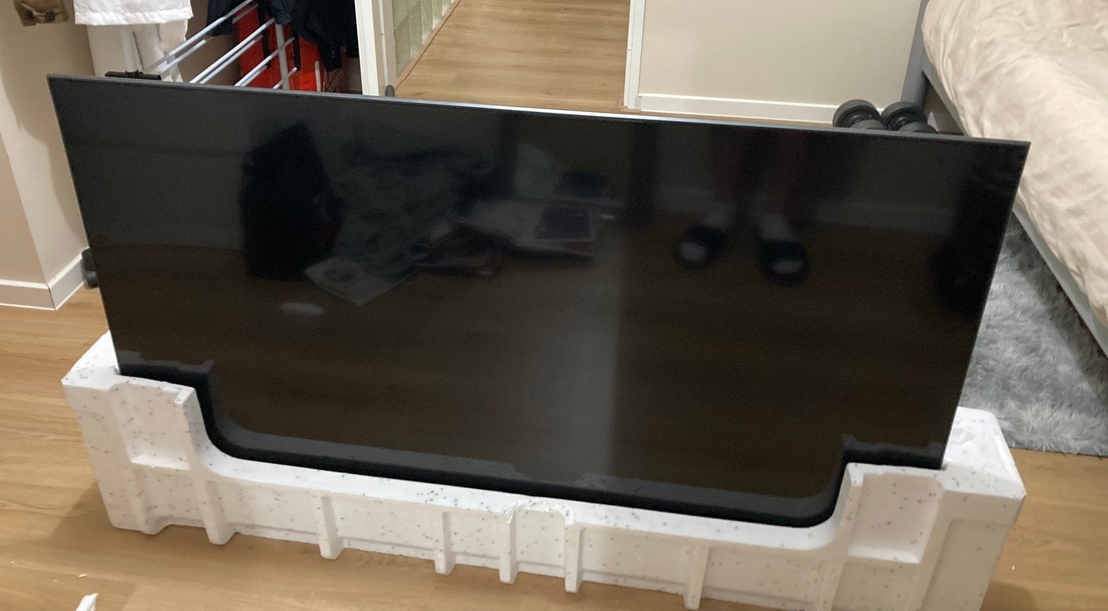Samsung QE55Q74CA  QLED 55 Inch 138cm, Ophalen, 50 Hz, Zo goed als nieuw, Samsung