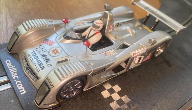 Hornby Cadillac LMP 1/32, Ophalen of Verzenden, Gebruikt, Elektrisch, Overige merken