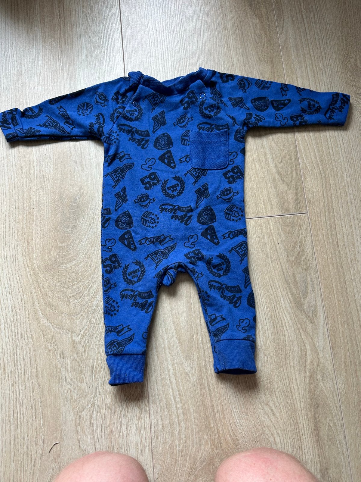 Blauwe Baby Prénatal Romper Maat 56, Kinderen en Baby's, Babykleding | Maat 56, Ophalen of Verzenden, Gebruikt, Jongetje, Pakje