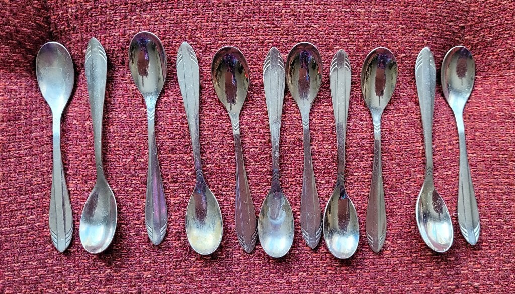 Gero Zilmeta model 581 Visgraat - 11 koffielepels, Ophalen of Verzenden