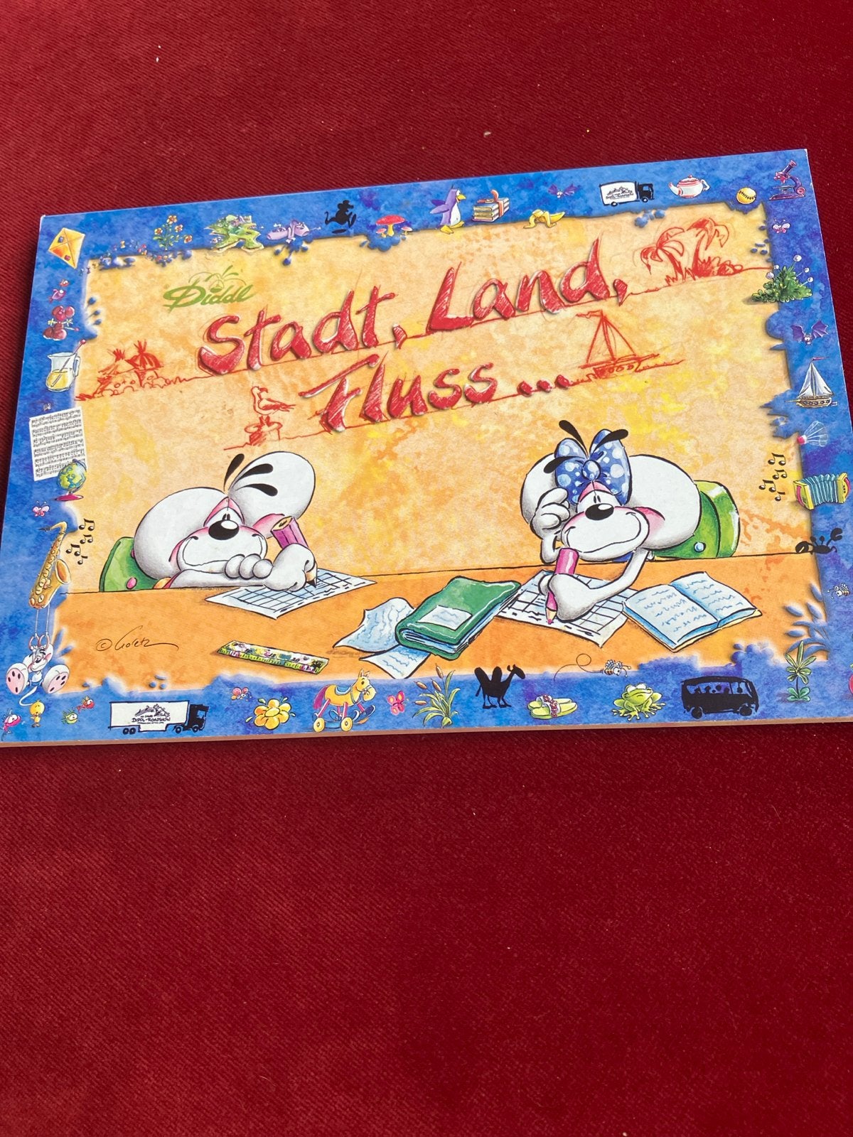 Diddl 'Stadt, Land, Fluss' spelblok - Nieuwstaat, Verzenden, Diddl, Nieuw, Papier, Kaart of Schrift