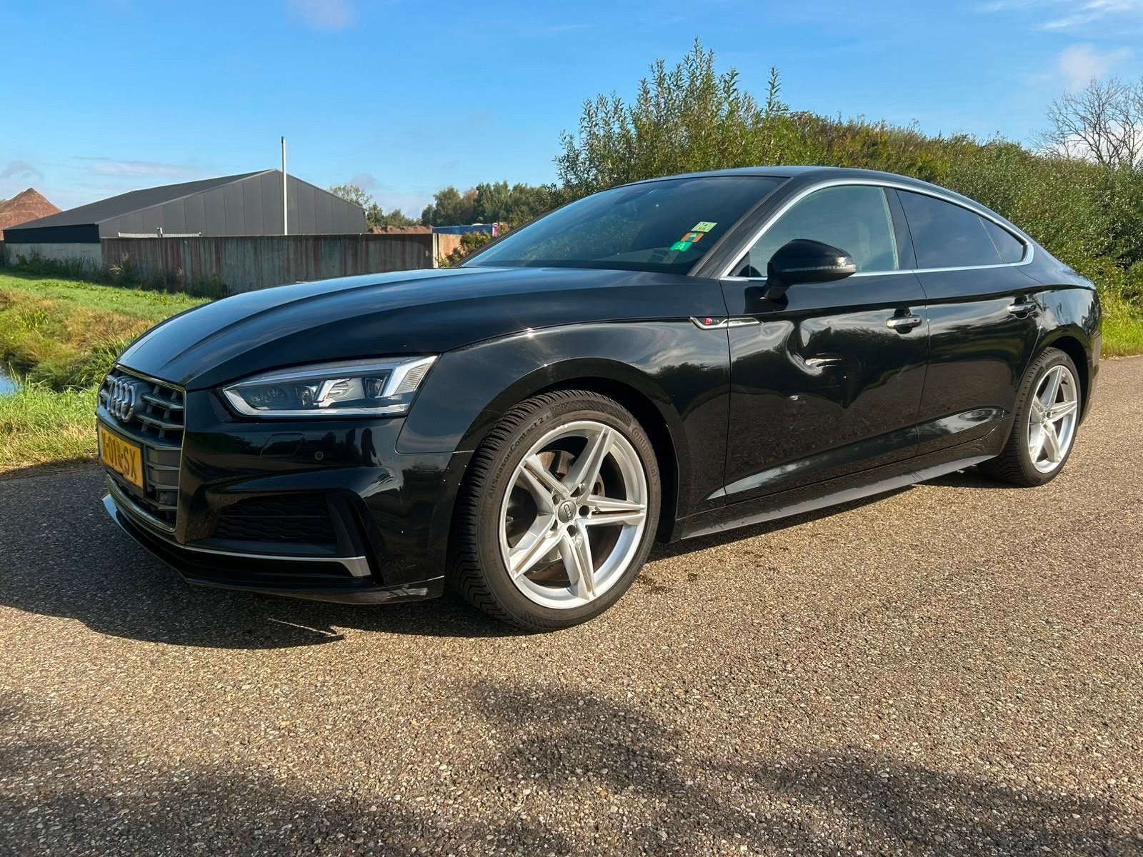 Audi A5 Sportback 2.0 TFSI g-tron Sport S-line edition, Auto's, Gebruikt, Euro 6, 4 cilinders, Zwart