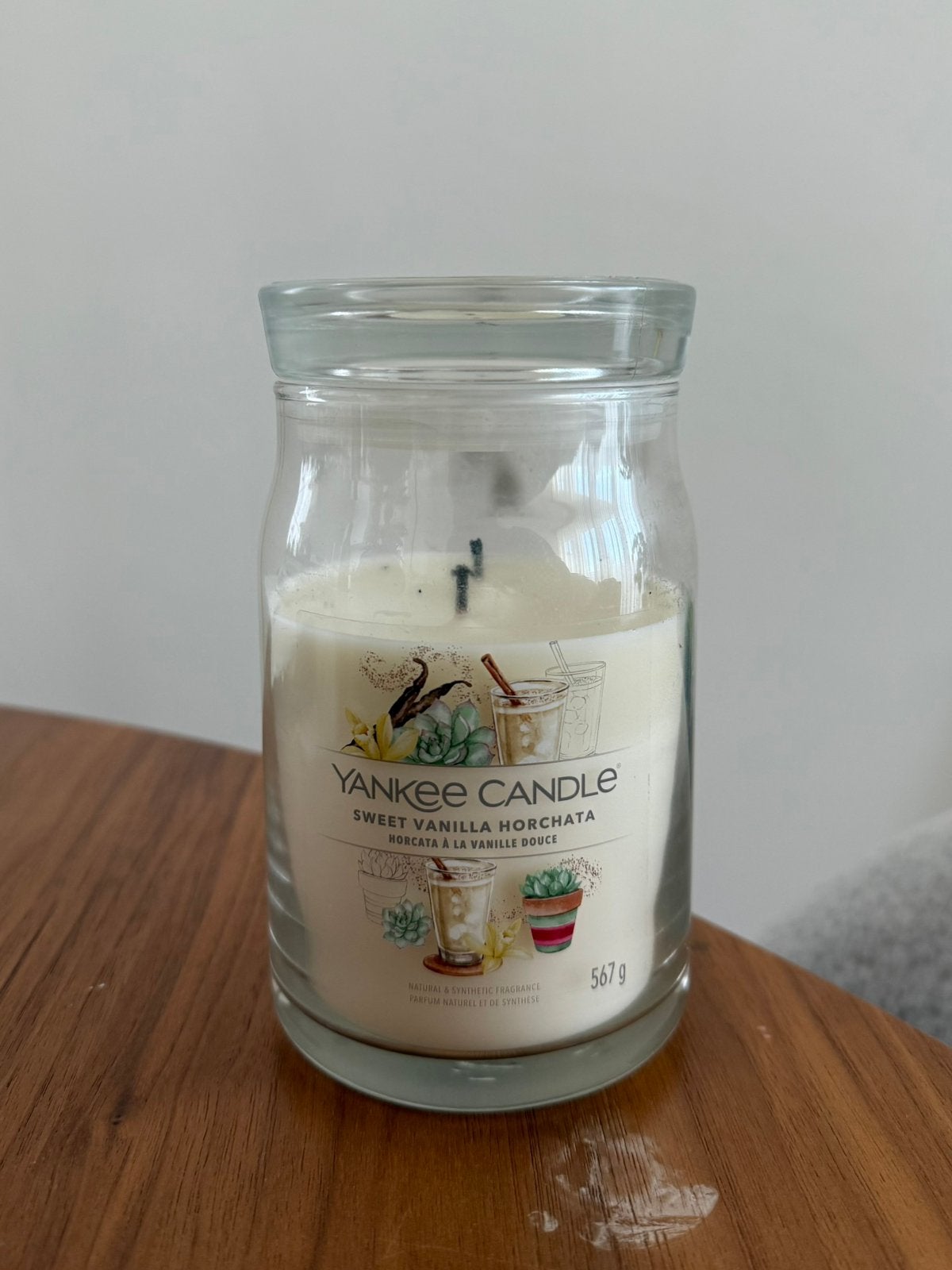 Yankee Candle Large Jar, Gebruikt, Ophalen of Verzenden, Glas, Kaars