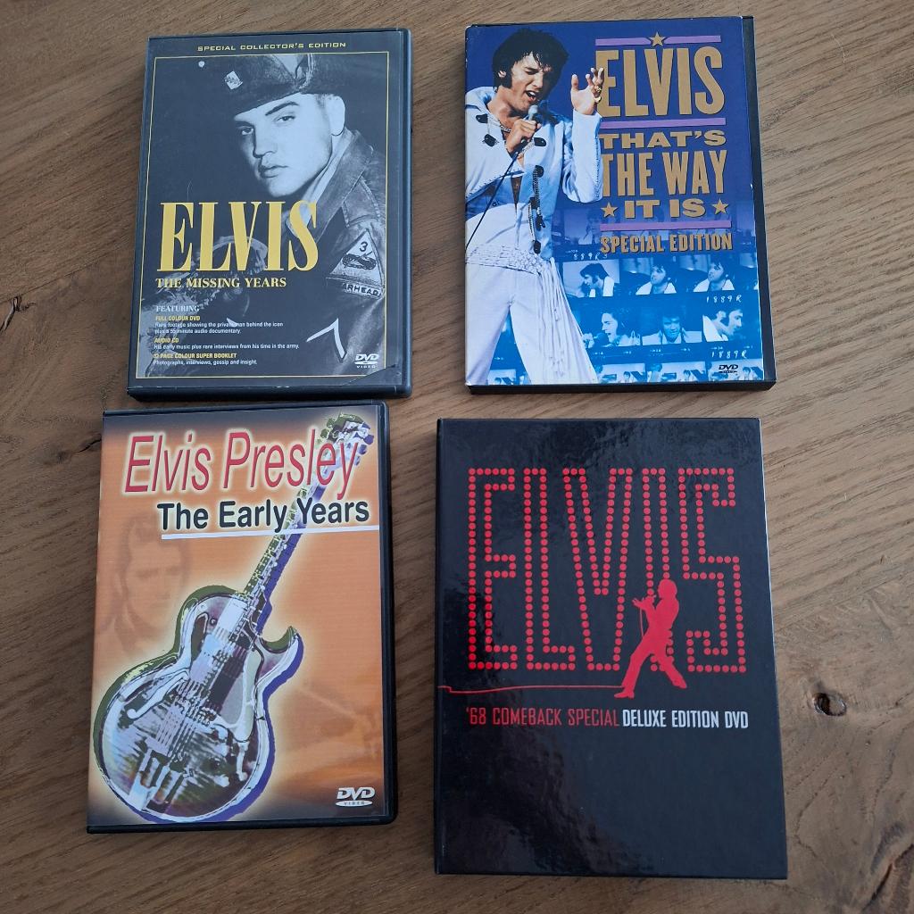 Elvis Presley DVD's waaronder '68 Comeback Special, Alle leeftijden, Ophalen of Verzenden, Zo goed als nieuw, Muziek en Concerten