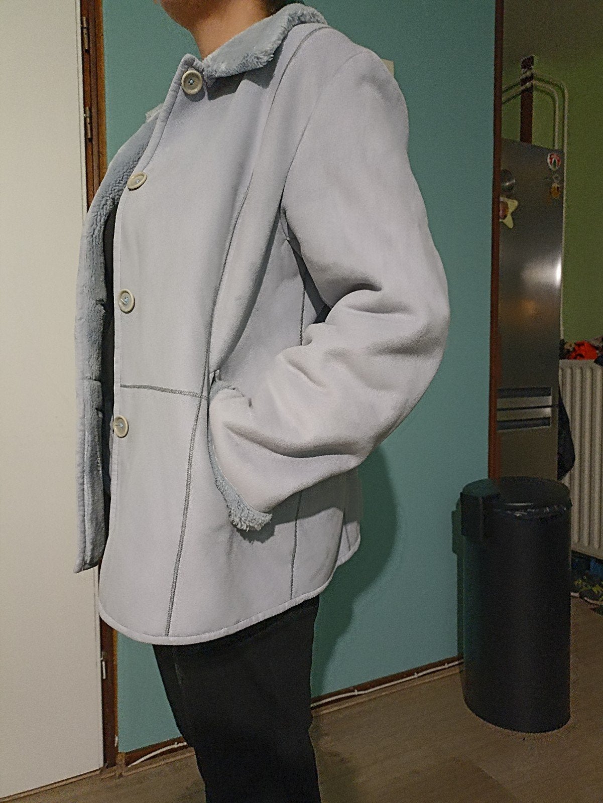 Lichtblauwe winterjas Fuchs Schmitt, Maat 38/40 (M), Blauw, Fuchs Smitt, Ophalen of Verzenden