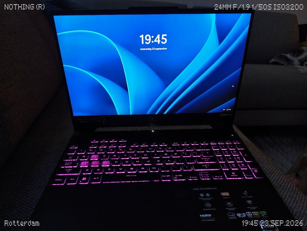 Asus tuf gaming laptop, Computers en Software, Ophalen, Met videokaart, AMD Ryzen 7 7735HS, ASUS