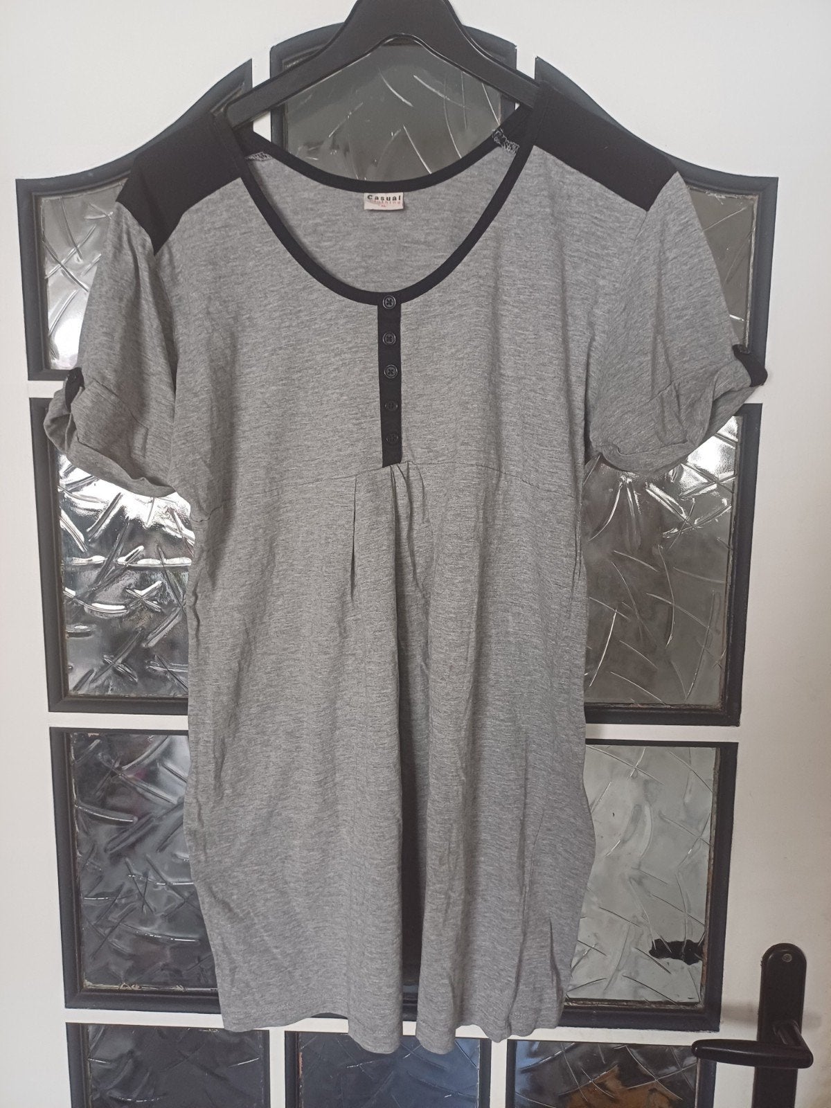 Grijs / zwart shirt, maat XL, Zwart, Maat 46/48 (XL) of groter, Ophalen of Verzenden, Zo goed als nieuw