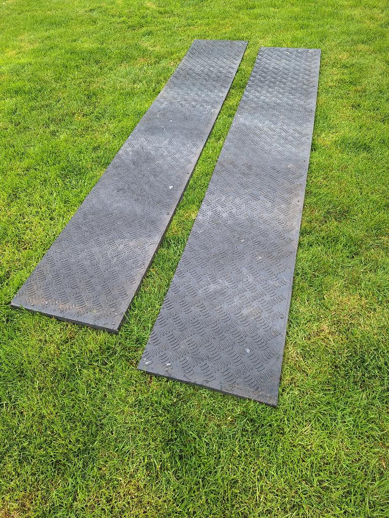 Rijplaten kunststof, 8x 305cm x 50cm, Ophalen, Overige materialen, Gebruikt, 20 tot 50 mm