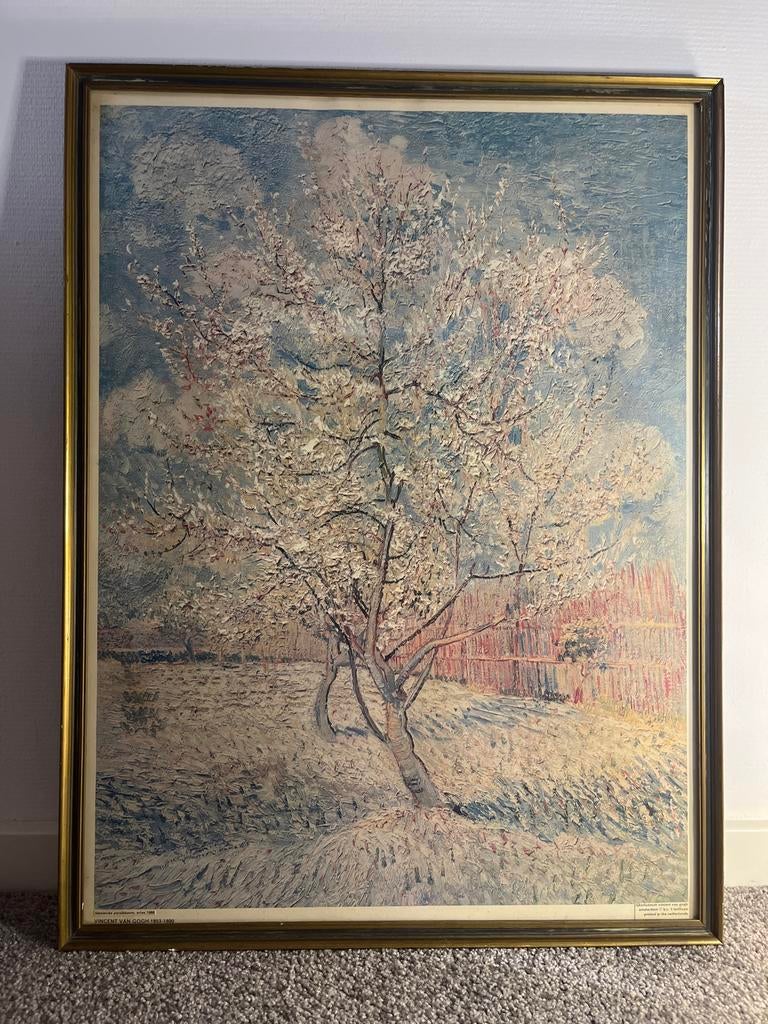 Vintage Van Gogh poster Rijksmuseum in oude lijst, Ophalen